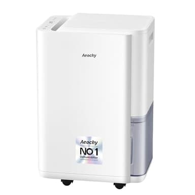 20L/d AEOCKY Dehumidifier for Home, Applicable to 160m³ (40m²), Smart Compressor Dehumidifier with Drain Hose, for Drying Clothes, Bedroom, Bathroom, Basement