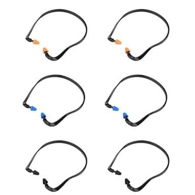 ZcrPrn 6 Pcs Caps Banded Earplugs, Headwear Earplug, Sleeping Ear Plugs, Reusable Waterproof Soundproof Earplug Noise Cancelling, Quies Ear Plugs for Sleep Swim Work Construction and Automotive