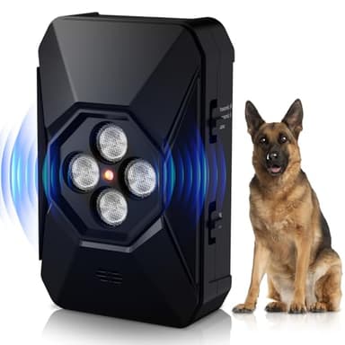 Anti Barking Device for Dogs - 55Ft Automatic Dog Barking Deterrent Devices - 3 Modes Ultrasonic Bark Stopper for Dogs Indoor Outdoor - Stop Dog Barking Device Bark Alarm No More Bark Deter Repellent