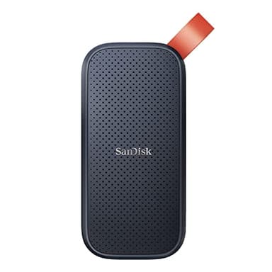 SANDISK Portable SSD 1TB (Read speeds up to 800 MB/s, USB 3.2 Gen 2, NVMe Solid State Performance, Updated firmware, fastening loop made of durable rubber) Grey