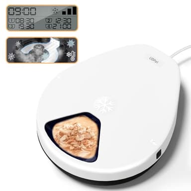 UBPET Automatic Cat Feeder Wet Food with Cooling,Semiconductor Refrigeration Technology, Cat Feeder Automatic with Timer for Day/Wet Food, Premium Plates, Washable, for Cats