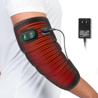 Elbow Heated Pad Wrap for Multiple Body Areas, Flexible Electric Heating Pads for Elbow Arm Wrist Ankle Leg Knee, Fast Heating Body Wrap Heated Brace with 3 Heat Settings and Long 78" Power Cord