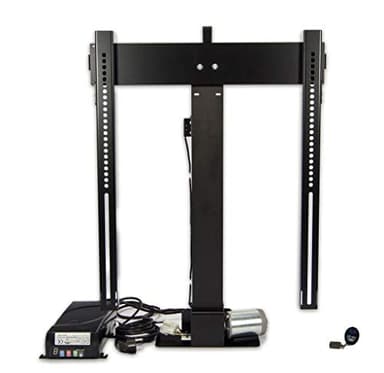 Sabaj Motorized TV Lift mechanism K-2 ECO for 20" - 60" TV Stroke 840mm Capacity 50kg Remote control RF VESA 100x100-600x600 Electric motorised tv lift stand for furnitures UK Plug Steel & Aluminum