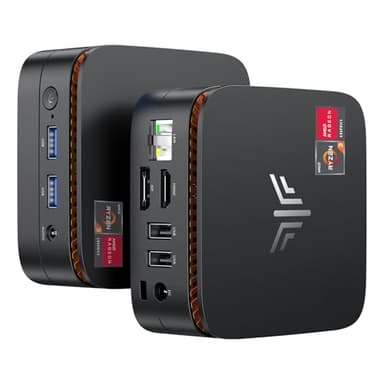 NiPoGi Essenx E1 Mini PC AMD Ryzen 3250U Windows 11 Pro (2C/4T, up to 3.5 GHz) 8GB DDR4 RAM + 256GB, 4K@60Hz dual display HDMI 2.0 + DP/Wi-Fi/BT/LAN, mini computer for office/education