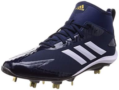 adidas Adizero Stabile Pro Mid Baseball Shoes Metal Cleats (Core Navy White Carbon Black, UK Footwear Size System, Adult, Men, Numeric, Medium, 7)