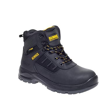 DEWALT Douglas Mens Safety Boots | Waterproof | Steel Toe Cap | Heat Resistant | Safety Boot Black UK9 (EU43)