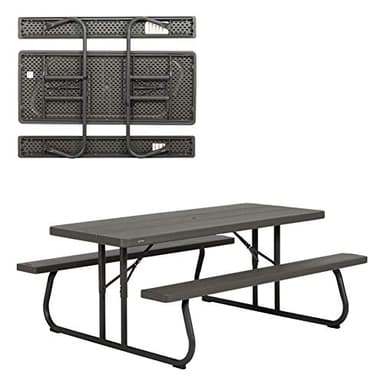 LIFETIME 60112 6 ft (1.83 m) Picnic Table (brown)