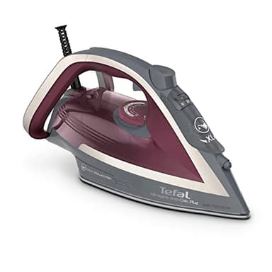 Tefal Ultraglide Steam Iron, 2800W, 210 g/min Steam Boost, 50 g/min Continuous Steam, 250ml Water Tank, Durilium Non Stick Soleplate, Auto Off Anti Drip Anti Scale, FV5872