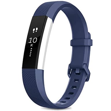 AK for Fitbit Alta/Alta HR Wrist Straps, Adjustable Replacement Sport Wristband for Women and Men (Navy Blue, Small)