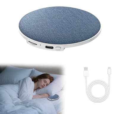 TASBER Bluetooth Pillow Speaker, Ultra-Thin Bluetooth Flat Pillow Speaker for Sleeping, Stable Bluetooth 5.4, Bone Conduction Under Pillow Speaker with Soothing Sounds & Sleep Timer for Side Sleepers