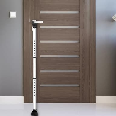 HOMGEN Adjustable Security Bar Door Brace 3-Stage Adjustable (84cm-113cm) Door Security Bar Security Door Brace Home Security Non Slip Door Brace Anti-Theft Patio Door Security Locks for Doors etc