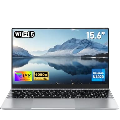 NAIKLULU 2025 15.6 Inch Laptop with N4020 Processor(1.1 to 2.8 Ghz), 8GB RAM 256GB SSD Computer with FHD 1920 x 1080 Display, 5000 MAh/38Wh, TF Card, Webcam, Touchpad, Student/Home/Business