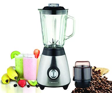 Multi Blender juicer food processor with Glass Jar & a Grinder strong housing smoothie maker 1.5L glass jar removable filling cap for easy filling Ice Crushing function