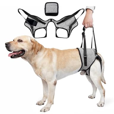 Dog Lifting Harness for Back Legs, Dog Support Harness Slings for Large Medium Small, Adjustable Dogs Brace for Hind Leg, Support Strap for Injured Disabled Elderly Dogs Walking Aid (S)