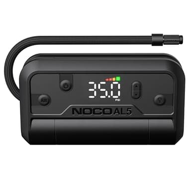 NOCO Air AL5: UltraFast 5A Cordless Tyre Inflator – Portable Battery-Powered Air Compressor Pump – 17 SLPM Airflow Inflates 0–40 PSI in 7 Minutes – Digital Gauge + Auto-Shutoff