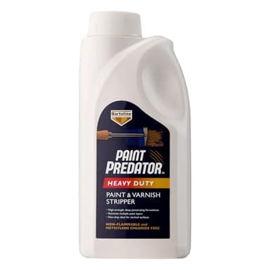 Bartoline Paint Predator™ Heavy Duty Paint & Varnish Stripper 1l – Professional Strength, Non-Caustic Paint Remover for Wood, Metal & Masonry