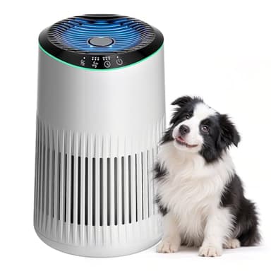 Operan Air Purifier Allergy Home Bedroom Office, HEPA Filters with Aromatherapy Diffuser, Air Purifier for Smoke, Allergies, Pet Dander, Air Frenshener, White, 1 Pack+3 Modes