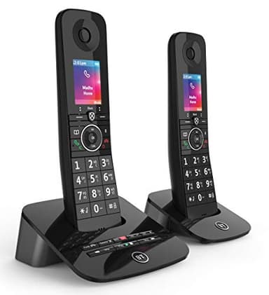 BT Premium Cordless Landline House Phone, Home Phone, 100 Percent Nuisance Call Blocker, Call Block Button, Answer Machine, Twin Handset Pack
