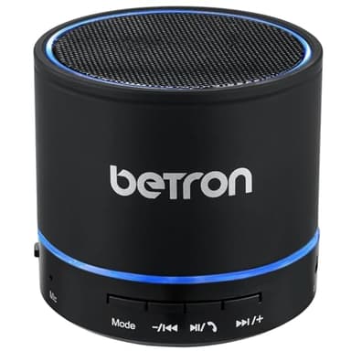 Betron KBS08 Bluetooth Speaker, Wireless, Portable, Mini, Black