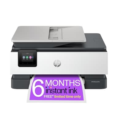 HP OfficeJet Pro 8132e All-in-One Printer | Colour | Printer for Home | Print, Scan, Copy, Fax Automatic Document Feeder| 3 Months of free Instant Ink | Up to 3 Year Warranty