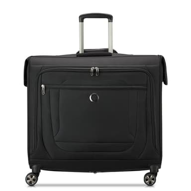 DELSEY PARIS Luggage Helium DLX Garment Bag with Spinner Wheels, Black, 24 Inch, Black, 24 Inch, Helium DLX Garment Bag with Spinner Wheels