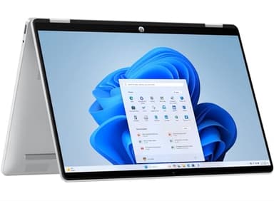 HP OmniBook 5 Flip 14" Touchscreen Laptop | Intel Core i5-1334U | 8 GB RAM | 512 GB SSD | Intel Iris Xe Graphics | 2K Touch Display | Windows 11 Home | Glacier Silver | 14-fp0015na