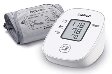 OMRON X2 Basic Automatic Upper Arm Blood Pressure Monitor for Home Use - Clinically Validated BP Monitor with Irregular Heartbeat Detection - BP Machine with BP Cuff 22-32 cm - Batteries Included