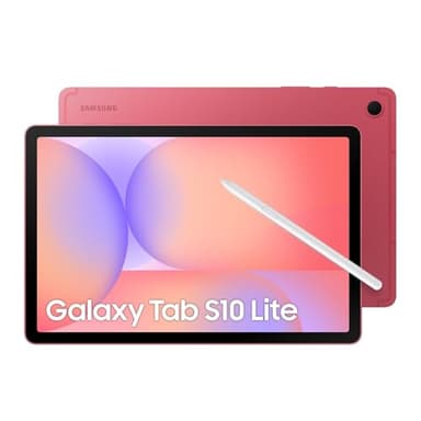Samsung Galaxy Tab S10 Lite, AI Tablet, 6GB Memory, 128GB Storage, 10.9" 90Hz display, S Pen Included, Long Battery Life, Red, 3 Year Extended Warranty (UK Version)