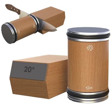 Rolling Knife Sharpener for Kitchen Knives - Rolling Knife Sharpening - Knife Sharpener Tool Kit Offers Sharpening Stone - Birthday Gift for Women Men