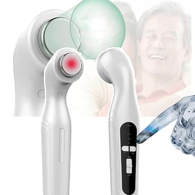 LNNLOO Portable Ultrasound Therapy Machine(1Mhz-3MHz), 15 Minute Timing + 3 Gears Adjustable, Physical Therapy + 4cm² Radiation Area, 42° Overheating Protection,White