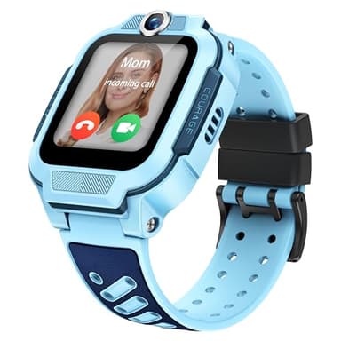 imoo Z3 Watch for Kids, Kids Smart Watch, GPS Tracker Watch, 2-Way HD Video Call, Voice Call, Parental Control, Class Mode, IPX8 Waterproof, SOS, 1.5" Touchscreen, The Best Gift for Children（Blue）