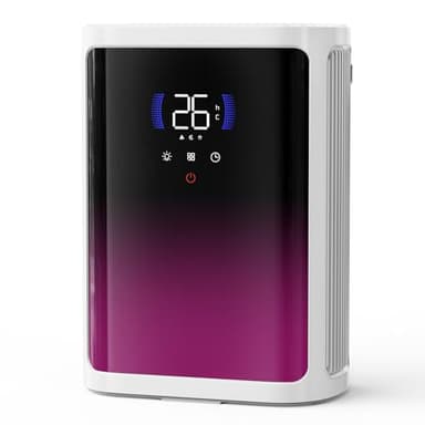 Dehumidifiers for Home, 2800ML Dehumidifiers for Drying Clothes with Ultra Quiet| Sleep Mode| 6/8/12H Timer & Full-Panel 7-Color Light, Bedroom Dehumidifier for Wardrobe, Basement, Garage, RV