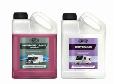 Fenwicks Motorhome Cleaner & Bobby Dazzler Combo Pack – RV & Caravan Exterior Wash & Shine Kit, Streak-Free, Eco-Friendly, Easy Spray & Wipe, Motorhome Care Solution