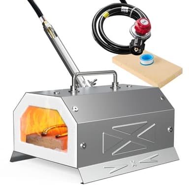 Nelyrho Blacksmith Forge Starter Kit, Made of Stainless Steel, with 30PSl Requlator,for Blacksmithing and Knife Making Equipment Forging Melting Casting (Single Burner)