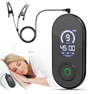 Sleep Aid Device with Ear Clip Ces Microcurrent Vagus Nerve Stimulator for Improve Moderate Insomnia Portable Sleep Aids for Adults Relieve Fatigue and Reduce Anxiety