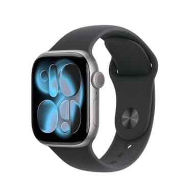 Apple Watch Series 11 [GPS 46mm] Smart Watch with Space Grey Case and Black Sport Band, Sleep Score, Activity Tracker, Health Tracker, Screen Always On (Renewed)