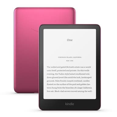 Amazon Kindle Paperwhite Signature Edition (newest gen) – Our fastest Kindle with an auto-adjusting front light, wireless charging and weeks of battery life – 32 GB – Without Ads - Metallic Raspberry