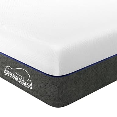 wowttrelax Double Memory Foam Mattress, 8 Inch with Soft Fabric, Skin-friendly Mattress, Breathable Cover, 2 Layer for More Supportive, Medium Firm-4FT6 | 135x190x20cm