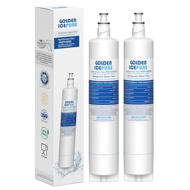 GOLDEN ICEPURE 847200 Refrigerator Water Filter Replacement for Fisher & Paykel 847200-2 847200-WF, Compatible with Fisher Paykel Refrigerator Model Number E522, E422, E402, 2 Pack