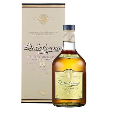 Dalwhinnie 15 Year Old Single Malt Scotch Whisky | 43% vol | 70cl | Smooth & Aromatic | Sweet Flavours & Smoky Warmth | Perfect for Whisky Lovers | with Gift Box