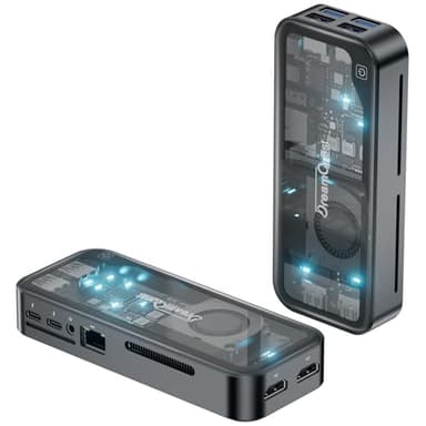 DreamQuest [2025 New Ultra Fast Mini PC Windows 11 Pro Preinstalled, Intel N95 3.4GHz 12GB DDR5 512GB SSD, Portable Mini Desktop Stick PC with Dual Type C/HDMI Port WiFi 6/BT 5.3 for Home Office