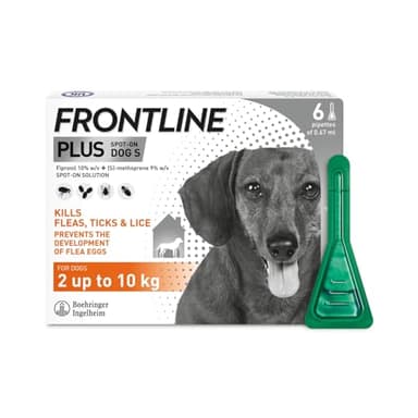 FRONTLINE Plus Flea & Tick Treatment for Small Dogs - 6 Pipettes
