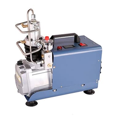 CREWORKS PCP Compressor, 1.8kW 4500psi Adjustable Auto-Stop High Pressure Compact PCP Air Rifle Compressor, Low Noise Heavy Duty Inflator Pump for Air Gun Accessories Tanks Air Tools