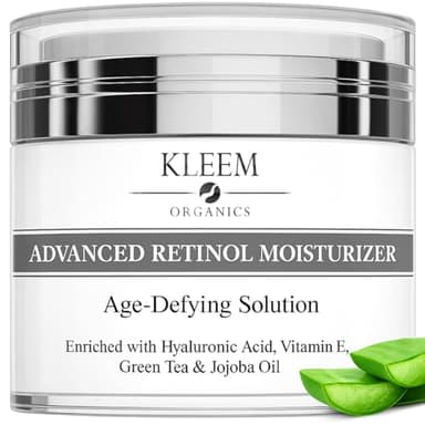 Kleem Retinol Night Cream – Anti Wrinkle Face Cream with Hyaluronic Acid & Panthenol – Anti Aging Cream for Fine Lines, Dark Spots & Uneven Skin Tone – Gentle Formula, 50ml