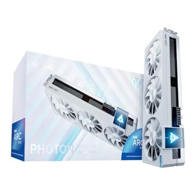 GUNNIR Intel Arc A770 Photon 16GB OC GDDR6 2400MHz Triple Fan Graphics Card, 3xDP 2.0 + HDMI 2.0, Intel GPU for 4K Gaming & Content Creation & VR (A770 Photon 16GB GDDR6 - White)