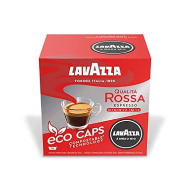 Lavazza A Modo Mio Rossa Coffee Capsules (5 Pack of 16)