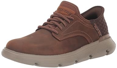 Skechers Wide Fit Garza Gervin Slip-ins - Dark Brown Size 8
