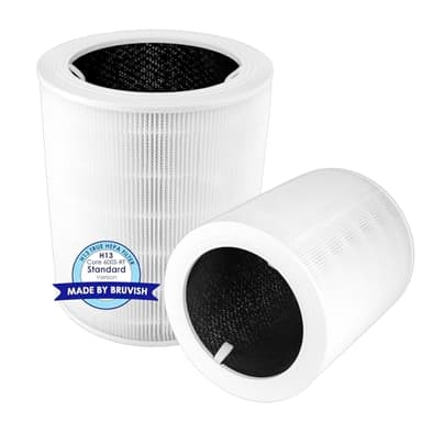 (2 Pieces) Core 600S Replacement Filters Compatible with LEVOIT Core 600S Air Purifier, LAP-C601S-WU, H13 True HEPA Filter, 3-in-1 Activated Carbon Core600S Filter, Replacement for #Core 600S-RF