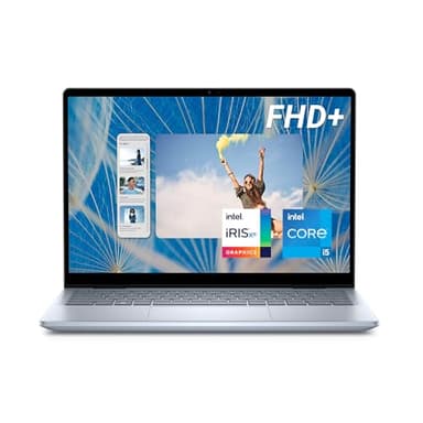 Dell Inspiron 14-7440 2-in-1 Laptop 14-inch FHD+ 60Hz Touch Display, Intel Core i5-1334U, 16GB RAM, 512GB SSD, Intel Iris Xe, Windows 11 Home, Fingerprint Reader, Backlit UK Qwerty Keyboard, Ice Blue