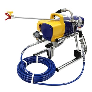 whsiodj 1800W Airless Paint Sprayer for Wall Ceiling Wood Metal paint Industrial Paint Gun for Interior/Exterior Renovation | 3600psi Pressure, 9m hose 0.48Gal/min